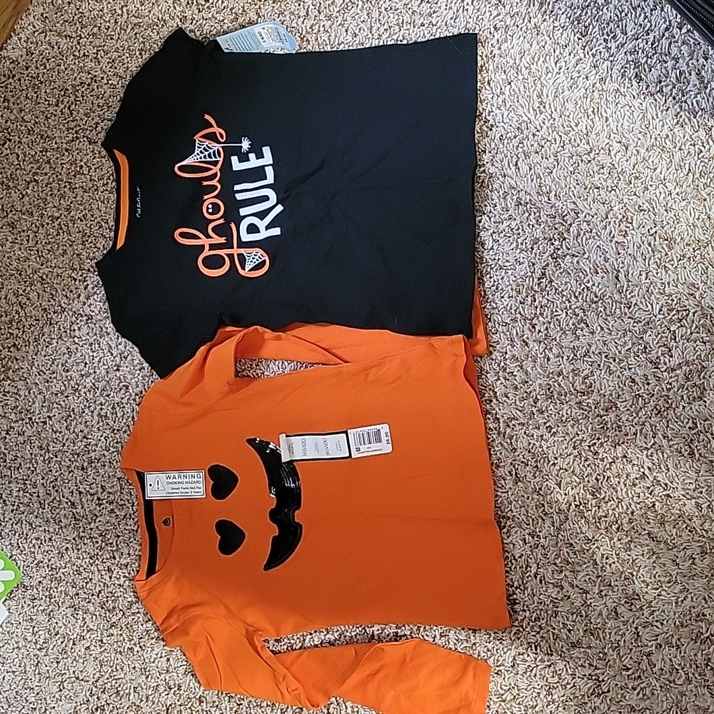 2 Girls Halloween shirts